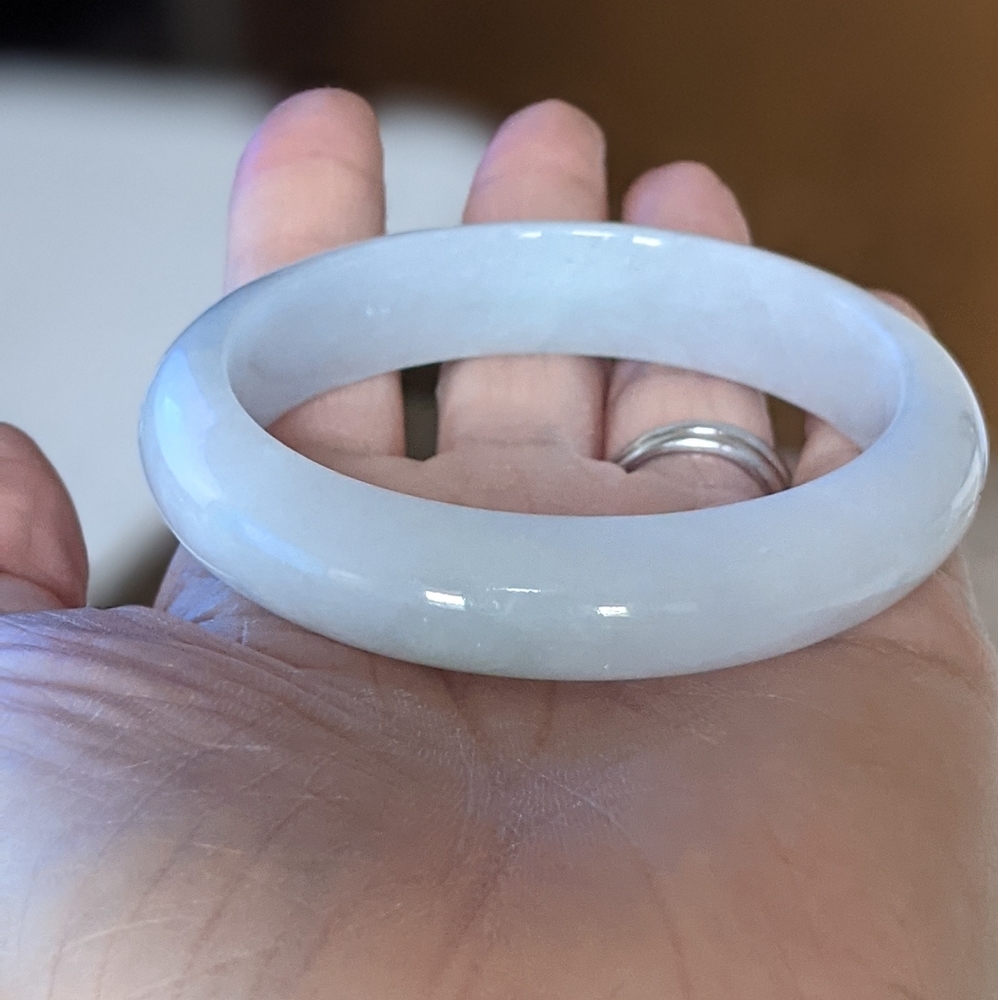 Natural Burma Jadeite Bangle (A) - Picture 7 of 8